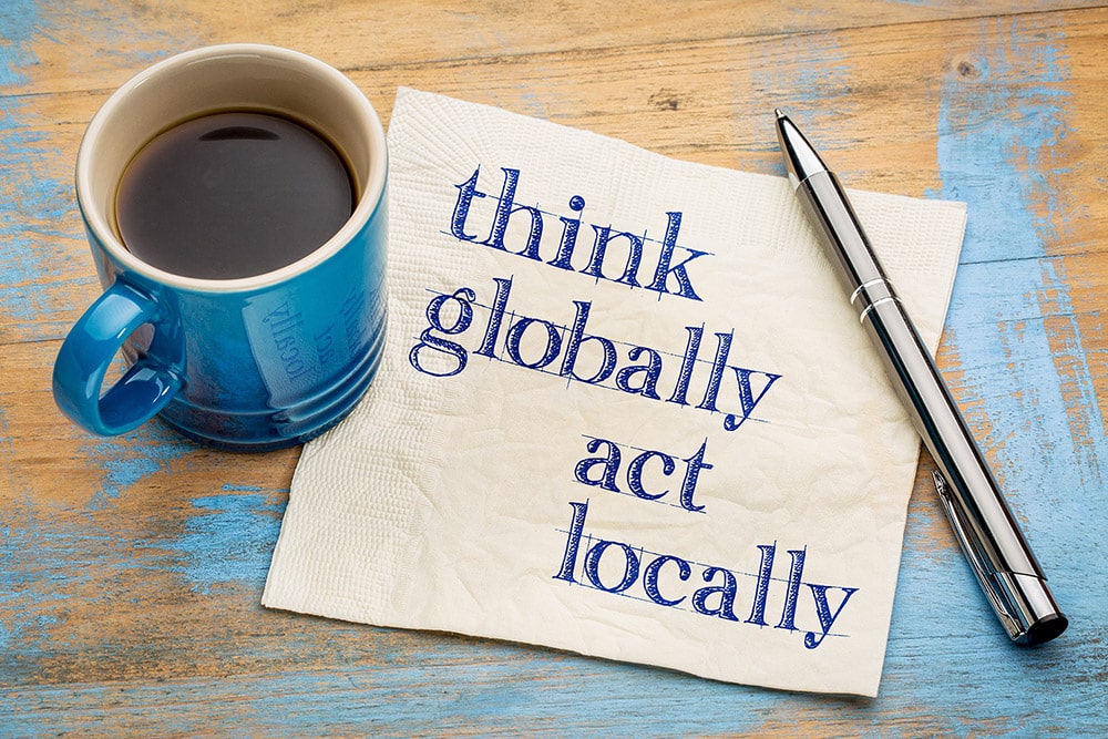 Think-Globally-Act-Locally Social responsibility